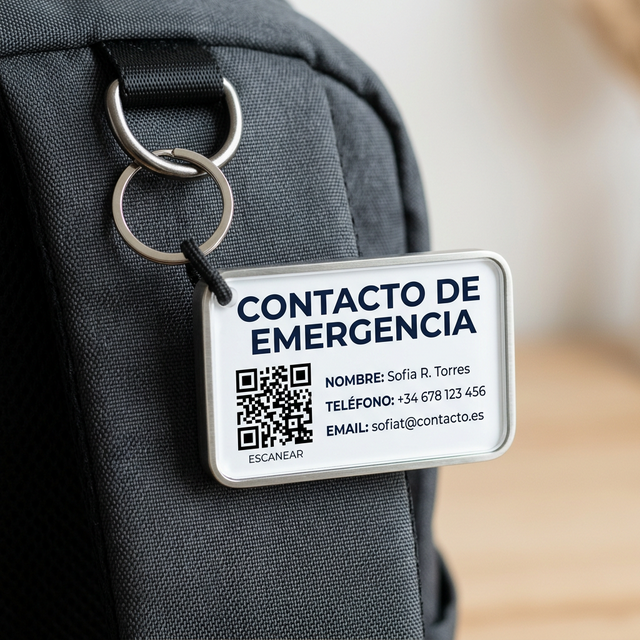 SOSQR en Llavero para Mochila